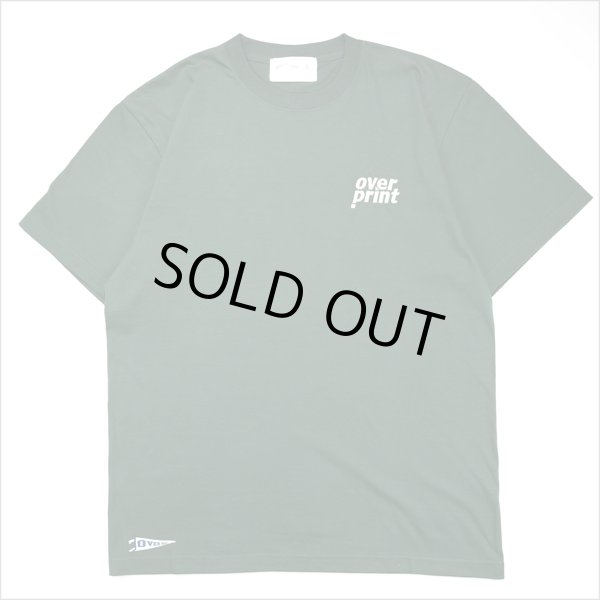 画像2: 【70％OFF】over print オーバープリント back pennant Tシャツ D.GREEN (2)