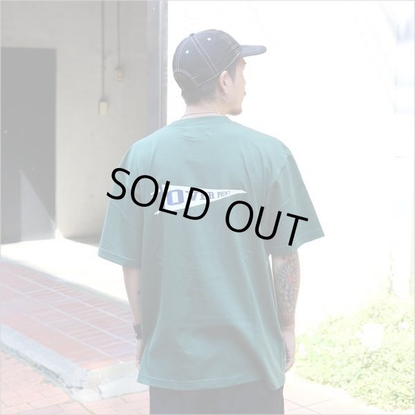 画像3: 【70％OFF】over print オーバープリント back pennant Tシャツ D.GREEN (3)