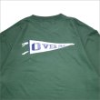 画像4: over print オーバープリント back pennant Tシャツ D.GREEN (4)