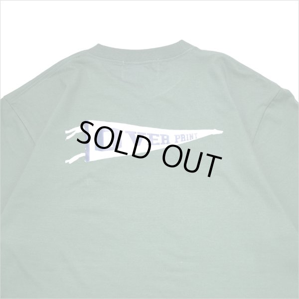 画像4: 【70％OFF】over print オーバープリント back pennant Tシャツ D.GREEN (4)