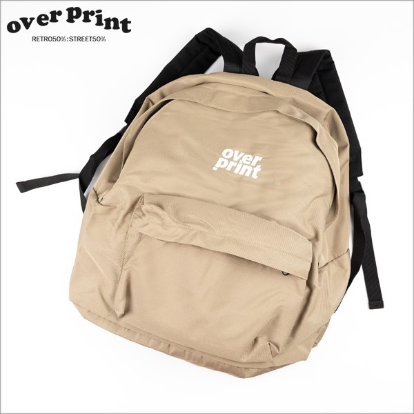 画像1: 【送料無料】over print オーバープリント PACKING バックパック BEIGE (1)