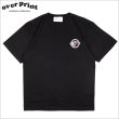 画像1: over print オーバープリント Velbed emblem Tシャツ BLACK (1)