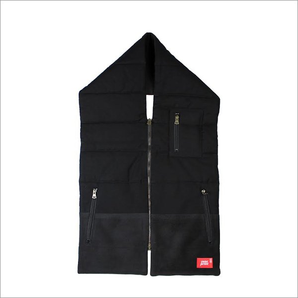 画像2: 【70％OFF】over print オーバープリント thick マフラー BLACK (2)