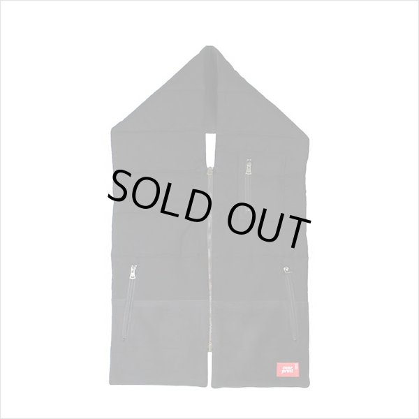 画像2: 【70％OFF】over print オーバープリント thick マフラー BLACK (2)