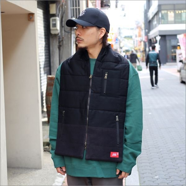 画像3: 【70％OFF】over print オーバープリント thick マフラー BLACK (3)