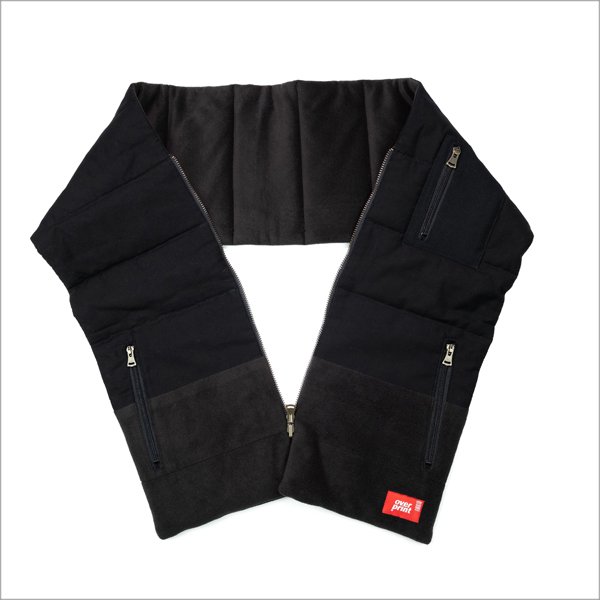 画像5: 【70％OFF】over print オーバープリント thick マフラー BLACK (5)