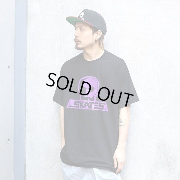 画像2: 【送料無料】SKULL SKATES スカルスケーツ Tシャツ BLACKxPURPLE (2)