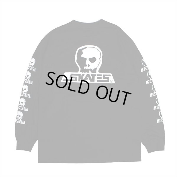 画像2: 【送料無料】SKULL SKATES スカルスケーツ Logo L/S Tee BLACK/WHITE (2)