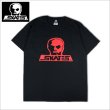 画像1: SKULL SKATES スカルスケーツ BURBS Tシャツ BLACK/RED (1)