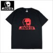 画像1: 【送料無料】SKULL SKATES スカルスケーツ BURBS Tシャツ BLACK/RED (1)