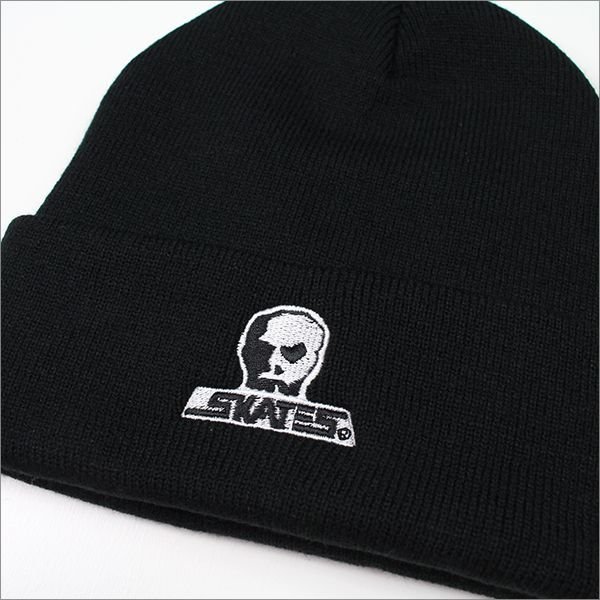 画像2: 【送料無料】SKULL SKATES スカルスケーツ ロゴ ニットキャップ BLACK (2)