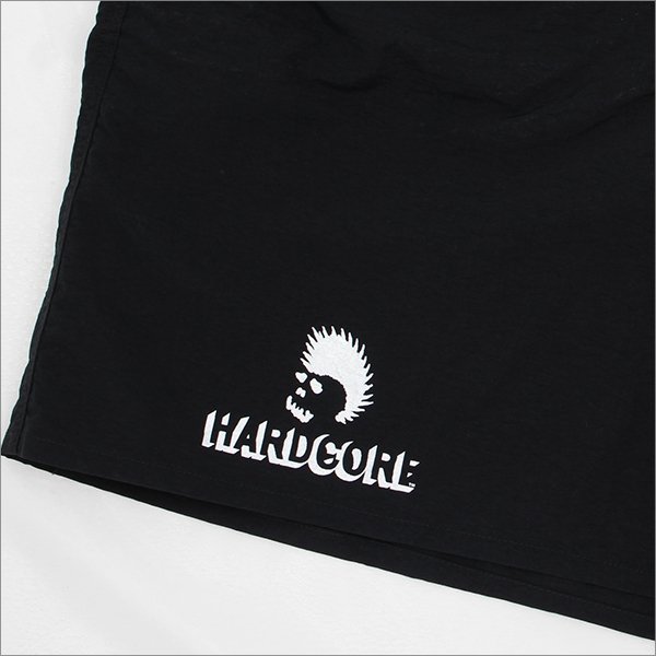 画像3: 【送料無料】SKULL SKATES スカルスケーツ HARDCOREロゴ ナイロンショーツ BLACK (3)