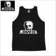 画像1: 【送料無料】SKULL SKATES スカルスケーツ BURBS タンクトップ BLACK/WHITE (1)