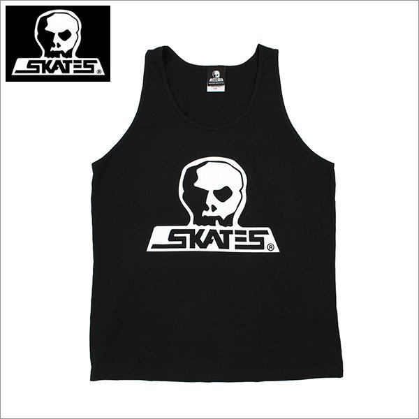画像1: 【送料無料】SKULL SKATES スカルスケーツ BURBS タンクトップ BLACK/WHITE (1)