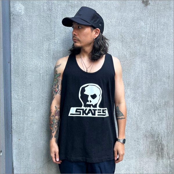 画像2: 【送料無料】SKULL SKATES スカルスケーツ BURBS タンクトップ BLACK/WHITE (2)