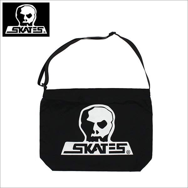 画像1: 【送料無料】SKULL SKATES スカルスケーツ ナイロン ショルダーバッグ BLACK (1)