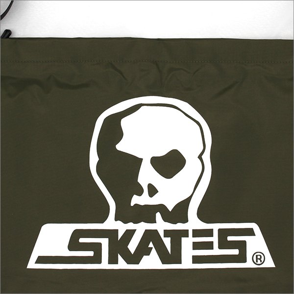 画像3: 【送料無料】SKULL SKATES スカルスケーツ ナイロン ショルダーバッグ OLIVE GREEN (3)