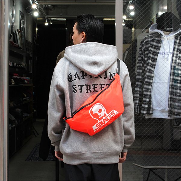 画像2: 【送料無料】SKULL SKATES スカルスケーツ SKULLロゴショルダーバッグ ORANGE (2)