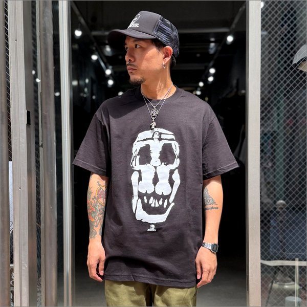 画像2: 【送料無料】SKULL SKATES スカルスケーツ LADY SKULL Tシャツ BLACK (2)