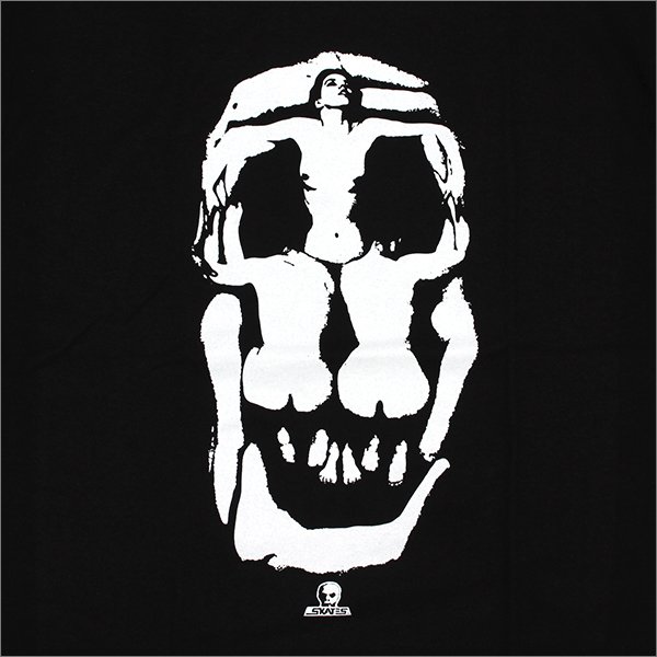 画像3: 【送料無料】SKULL SKATES スカルスケーツ LADY SKULL Tシャツ BLACK (3)