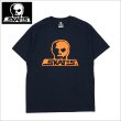 画像1: 【送料無料】SKULL SKATES スカルスケーツ UNION76 Tシャツ NAVY/ORANGE (1)