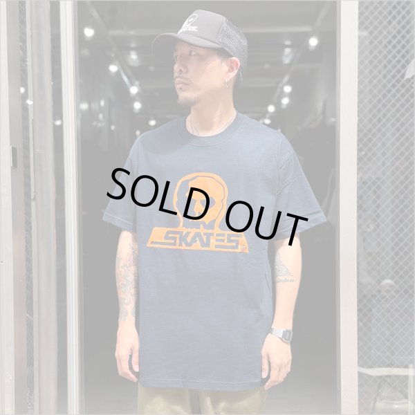 画像2: 【送料無料】SKULL SKATES スカルスケーツ UNION76 Tシャツ NAVY/ORANGE (2)