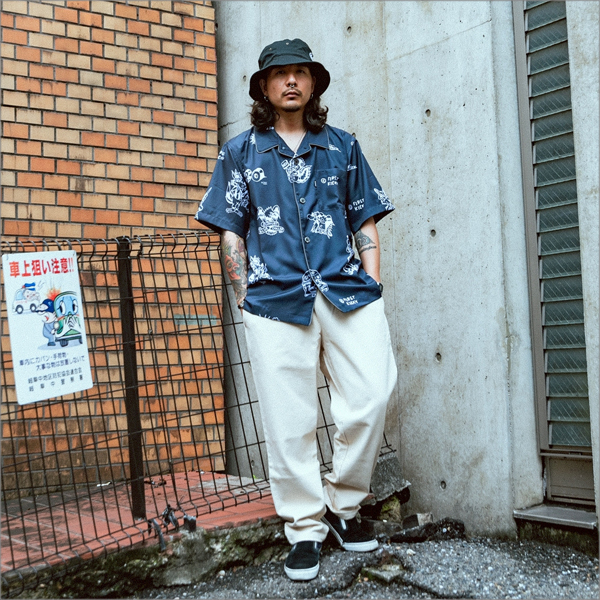 BLUCO POOLSIDE SHIRT チャコールL 新品　アロハシャツ BLUCO POOLSIDE SHIRT チャコールL 新品 アロハシャツ BLUCO シャツ