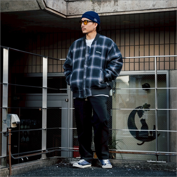 BLUCO UNCROWD ボンバージャケット 全2色【BLUCO/ブルコ】2025AW「Ombre Check Bomber Jacket/オンブレ